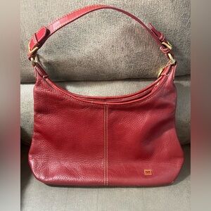 Red Leather Shoulder Bag - Classic Women's Hobo The Sak